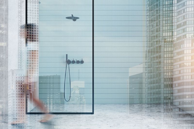 Textured Wall Tiles in Shower